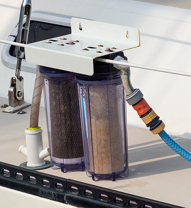 water filtration on sailboat