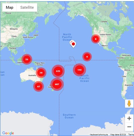 A screenshot of our All-Posts map.